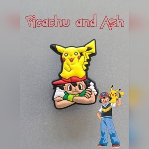 BOGO!! BUNDLE For Discount!!!   Brand New Pokémon Ash and Picachu Croc Charm